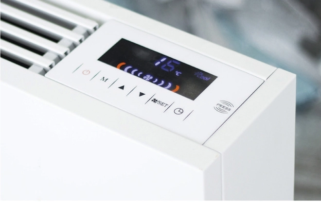 MyCon Silent Unitate de ventiloconvectoare de podea elegantă pentru climatizare eficientă și silențioasă.