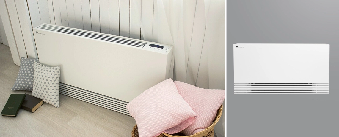 MyCon Silent Ventilconvector ultra-slim de podea cu motor BLDC pentru climatizare eficientă.