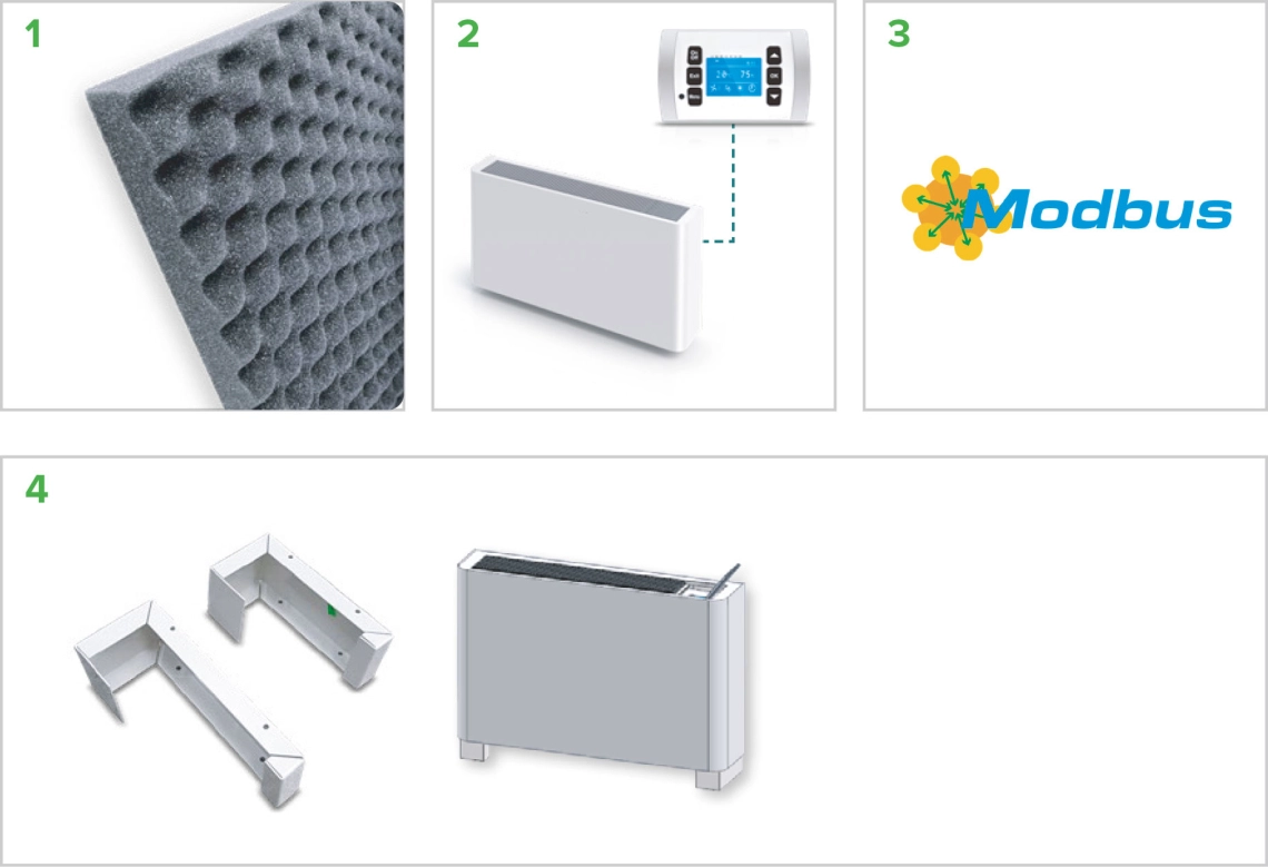 Filtru MyCond MDDS/MDCS, telecomandă, Modbus, montare