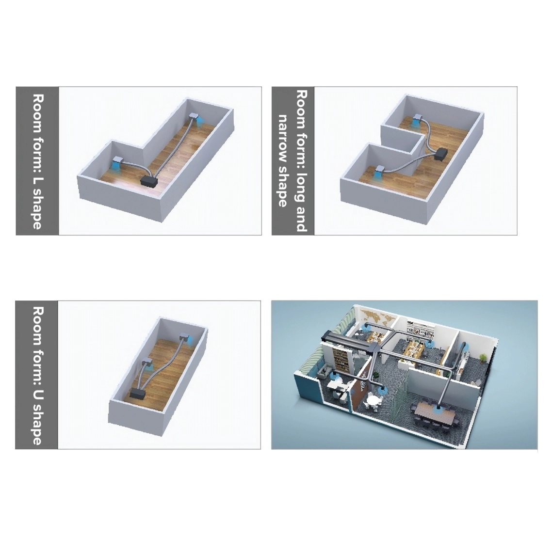 Soluție de conductă MyCond Medium ESP pentru încăperi cu forme complexe