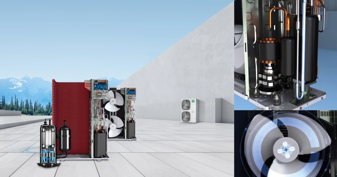 MyCond MRF S compresor ventilator structură tehnologie invertor