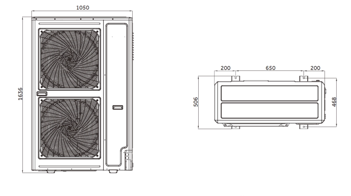 Dimensiuni generale MyCond MRF S - 2