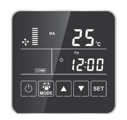 Panou de control al unității de ventilație MyCond MVS***-DW
