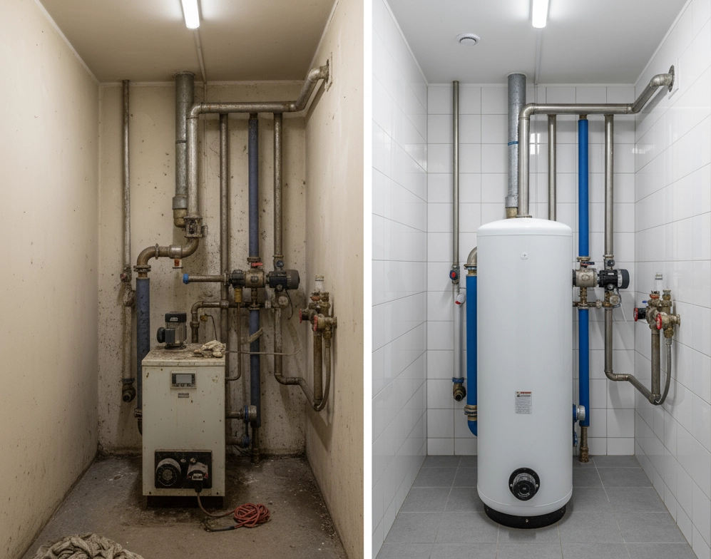 Reabilitarea unui sistem vechi de încălzire cu pompa de căldură Mycond BeeEco